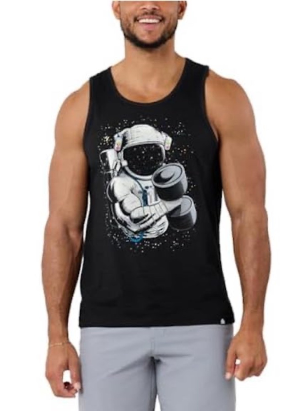 Muscle Astronaut Tank Top XL Gently worn 100% cotton 22" armpit to armpit
